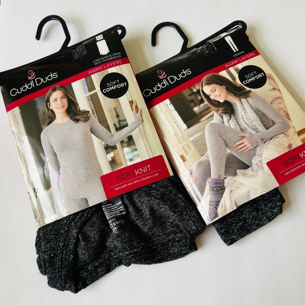 CUDDL DUDS Women's Set of Crew & Leggings Size XS NIP